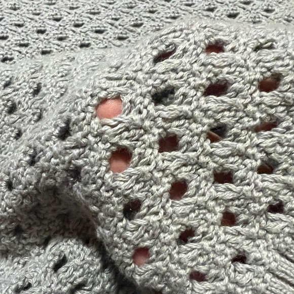 Loft Gray Netted Sweater Women’s (Sz XS) - Picture 5 of 10